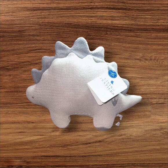 Shiloh Stegosaurus Knitted Soft Baby Toy Rattle Gift Living Textile - Picture 2 of 8